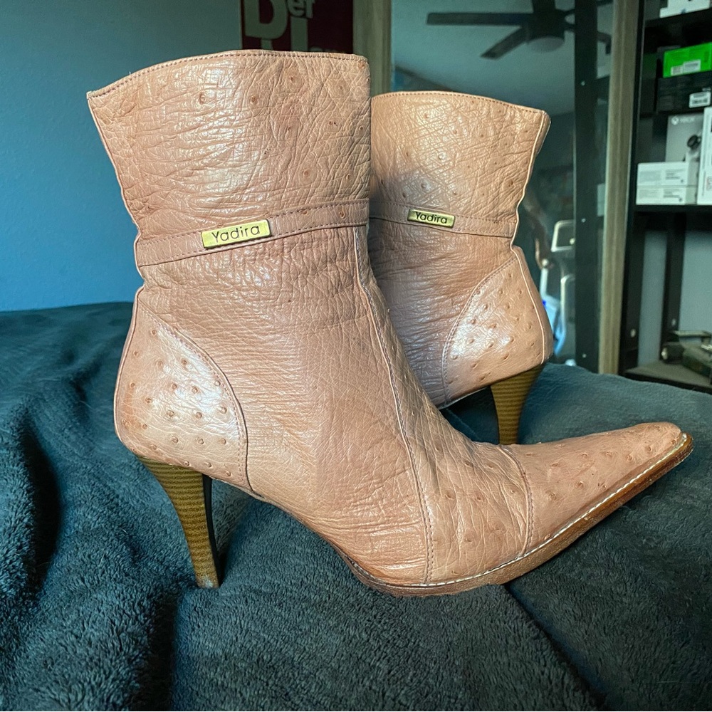 Women's OSTRICH Leather Boots